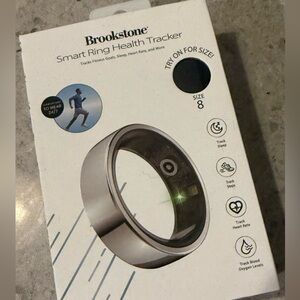 Brookstone Smart Ring Health Tracker Fitness Ring - Silver